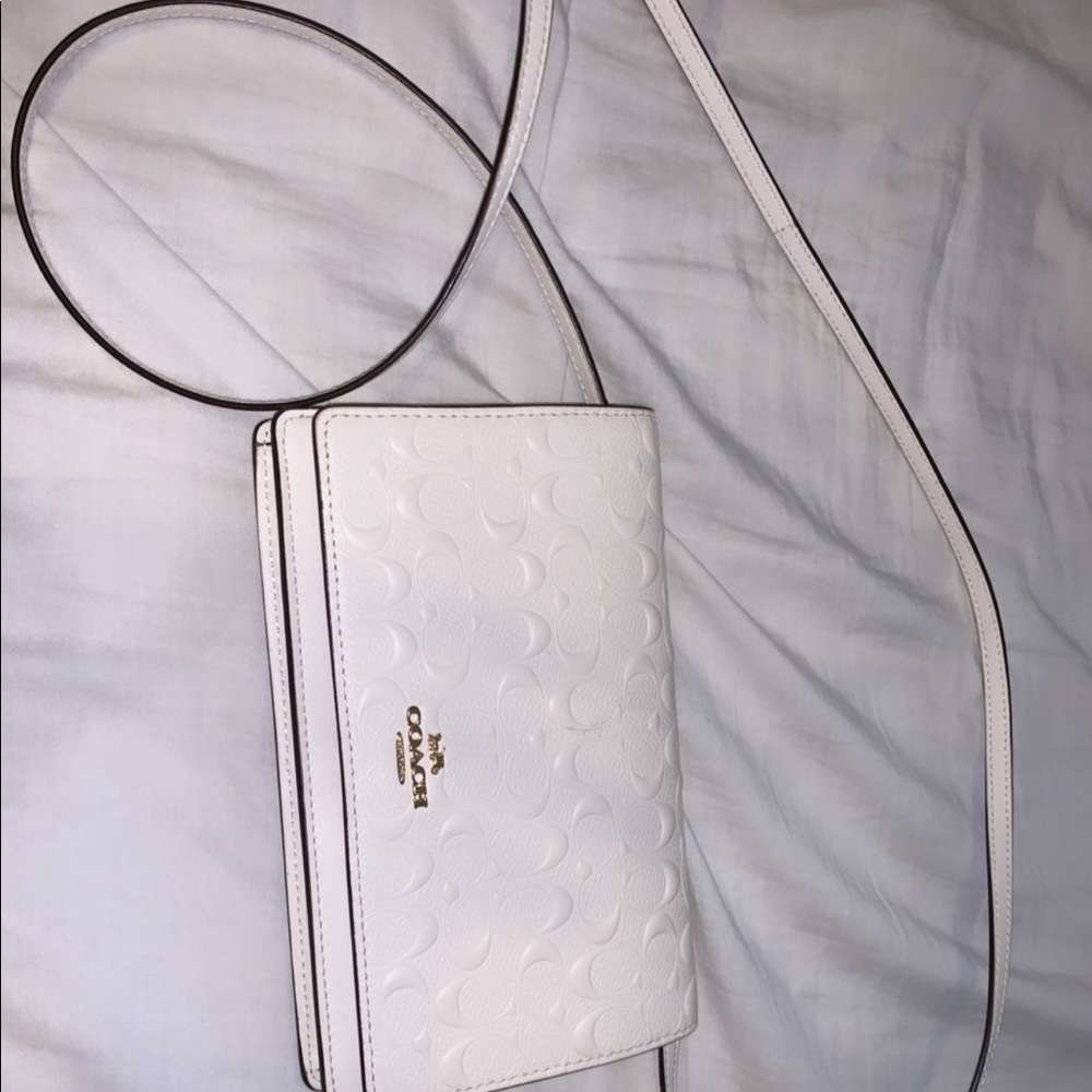 Cream colored cross body